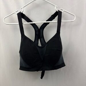Victoria’s Secret On Point Sports Bra 38C Black Gray Racerback